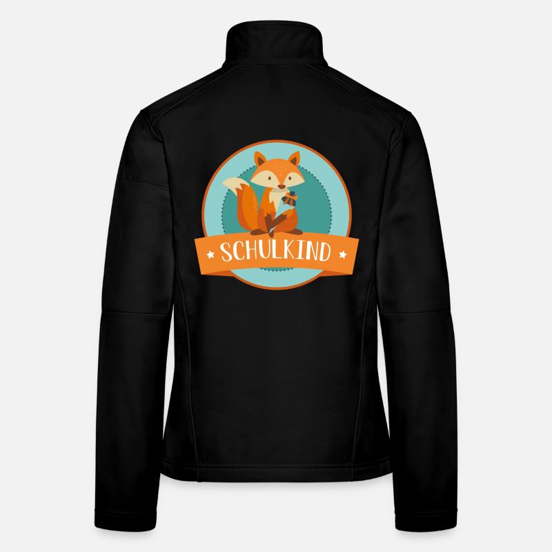 Schulkind - schlauer Fuchs - Schulbeginn Frauen Softshelljacke