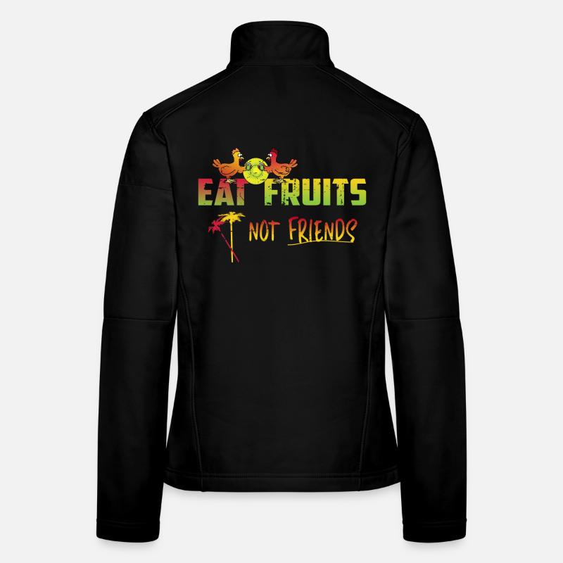 Veganer Spruch Frauen Softshelljacke