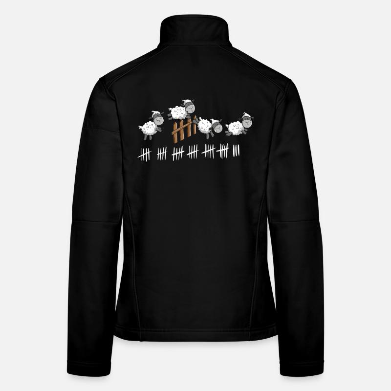 Schafe Zählen I Schäfchen Gute Nacht Design Frauen Softshelljacke