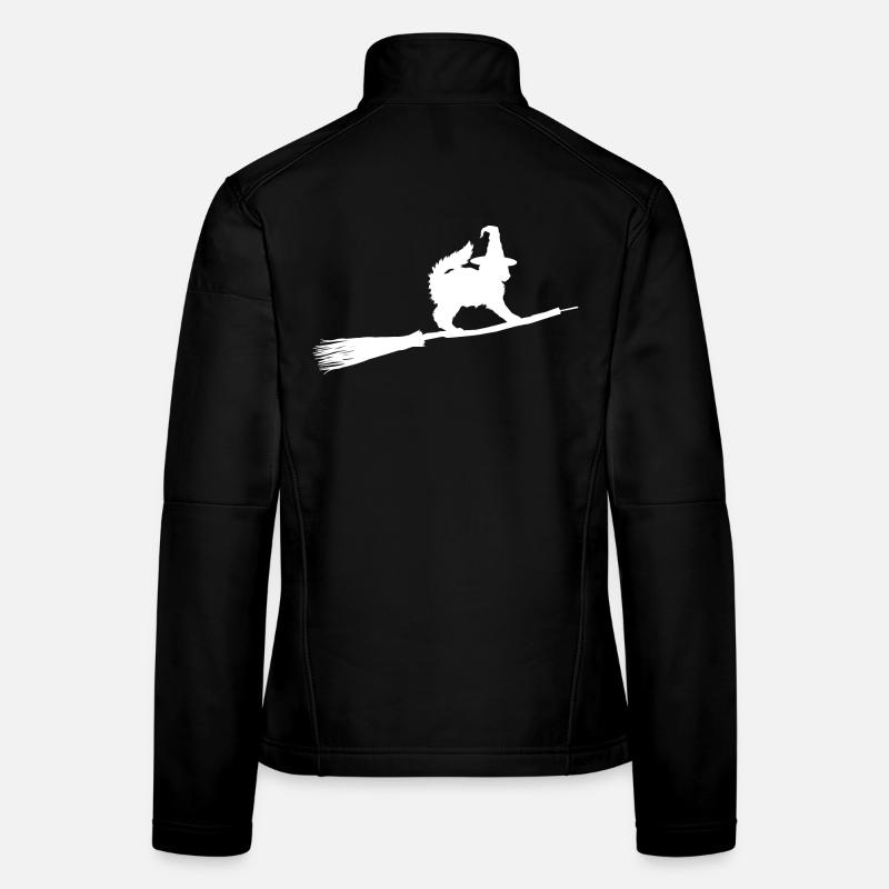 Katzen Hexe Frauen Softshelljacke