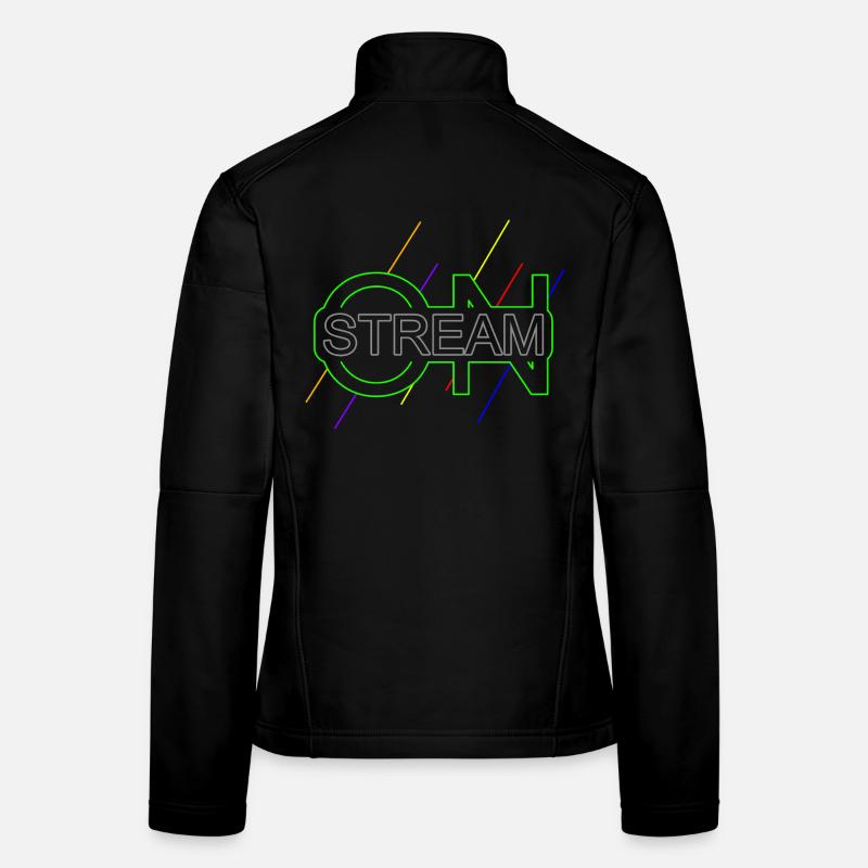 Stream on Live Streamer Gamer - Women's Softshell Jacket - black