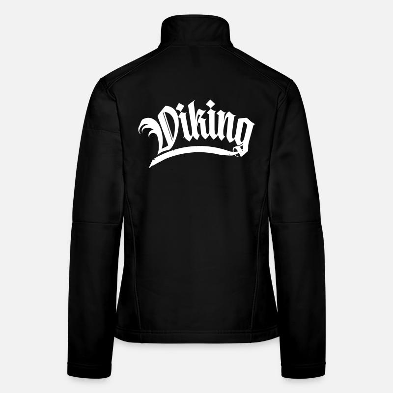 viking viking thor hammer odin boot barber bart Women's Softshell Jacket
