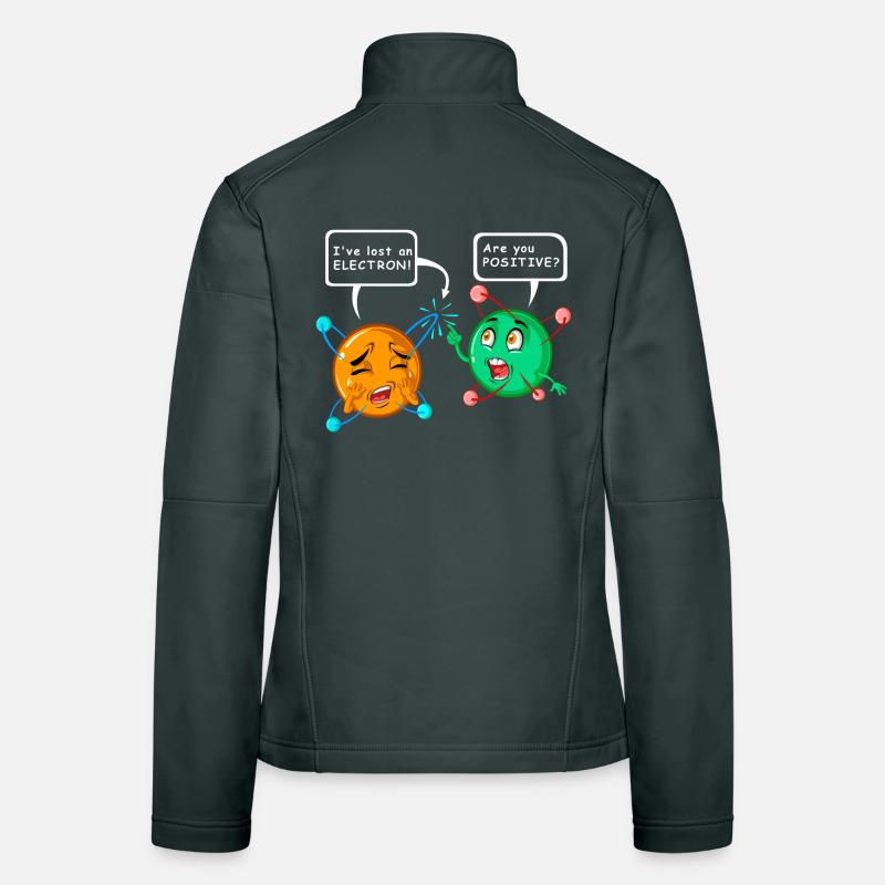 J’ai perdu un électron. Êtes-vous postif? Veste en tissu softshell Femme