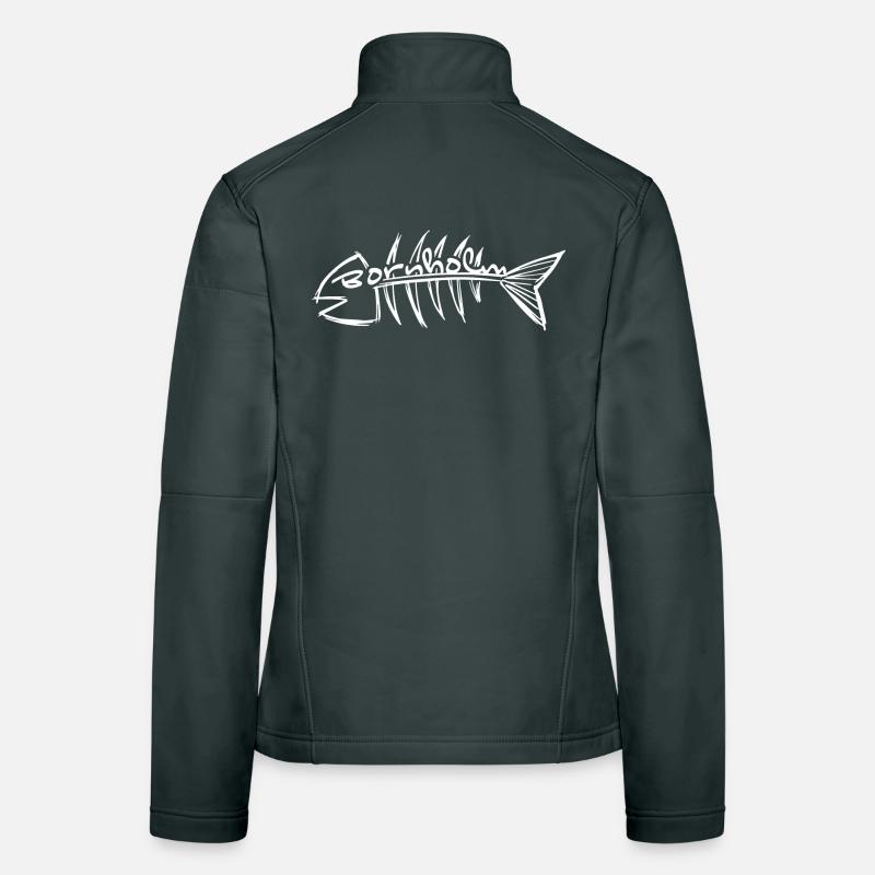 Poisson de Bornholm - Chevrons Veste en tissu softshell Femme