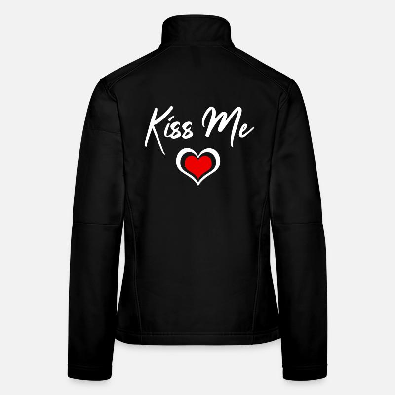 Kiss Me Herzchen Frauen Softshelljacke