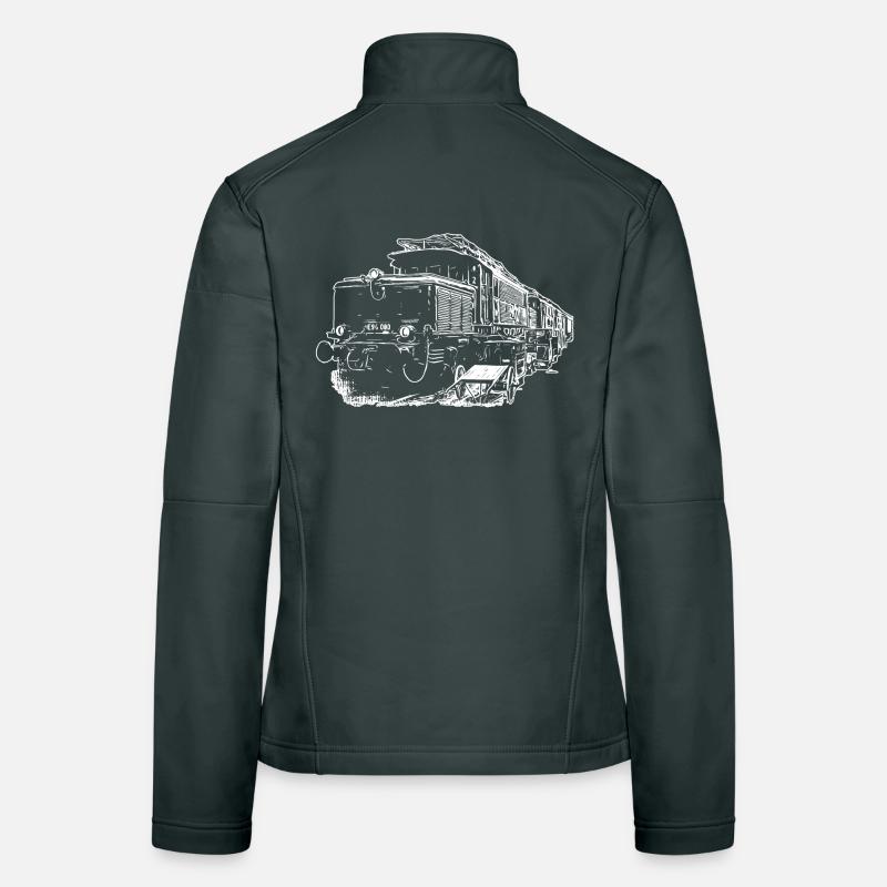 E94 Train Le Crocodile Veste en tissu softshell Femme