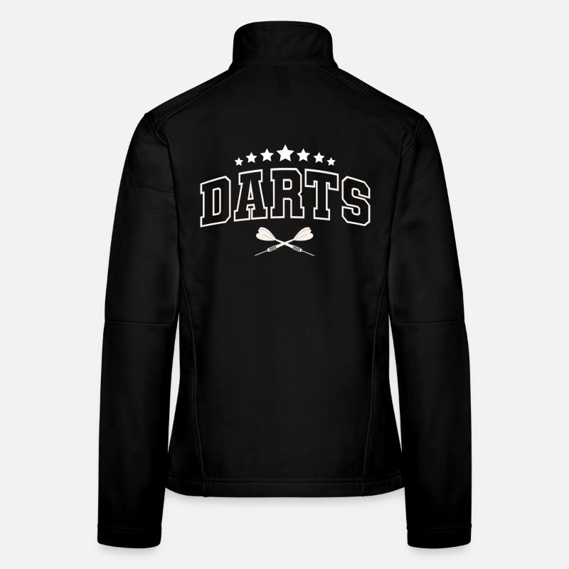 Dart Darts Dartspieler Darten Frauen Softshelljacke