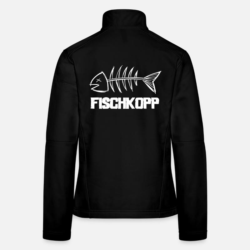 Fischkopp - Frauen Softshelljacke - Schwarz