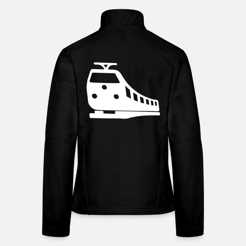 Symbole du conducteur de train | Couleur réglable Veste en tissu softshell Femme