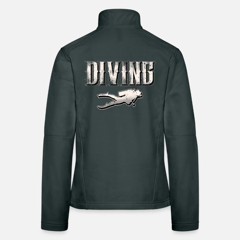 Diving Divers Women's Softshell Jacket