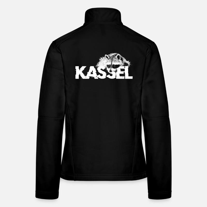 Waschbär Kassel - Frauen Softshelljacke - Schwarz