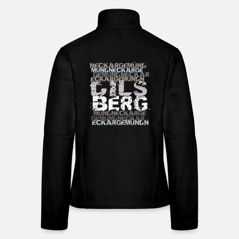 Neckargemünd - Dilsberg - Frauen Softshelljacke - Schwarz