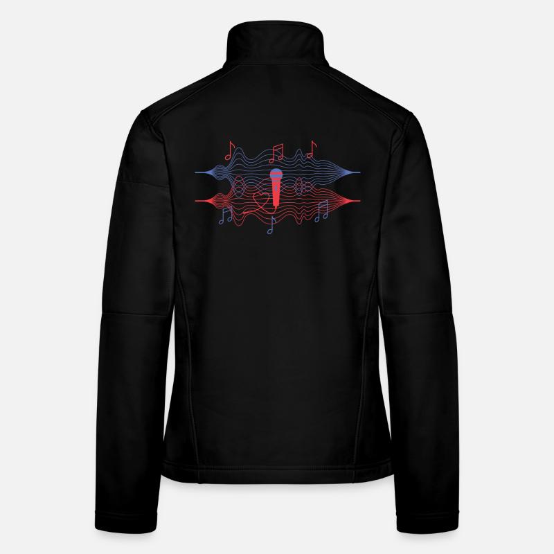J’adore la musique Veste en tissu softshell Femme