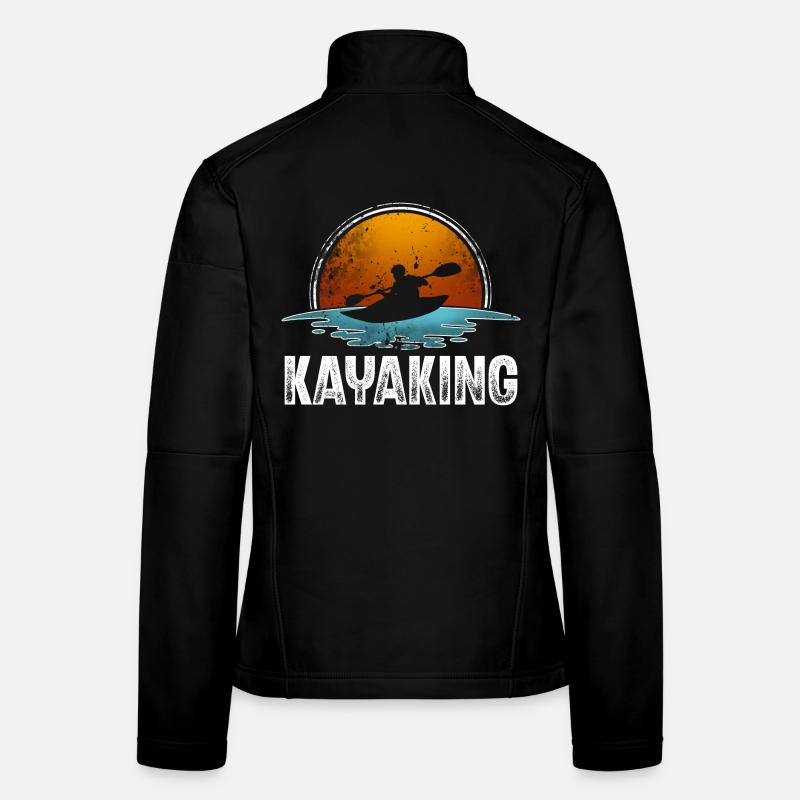 Kajak Kajakfahrer Kajaker Frauen Softshelljacke