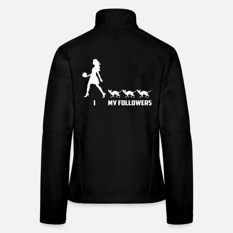 Adeptes de chats Veste en tissu softshell Femme
