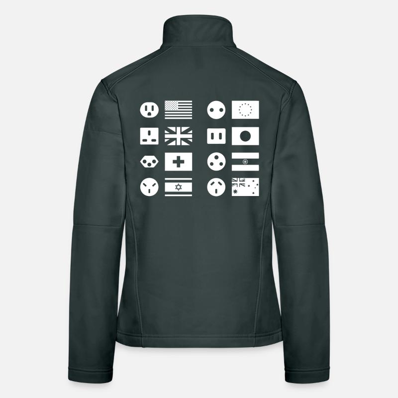 Prises Veste en tissu softshell Femme