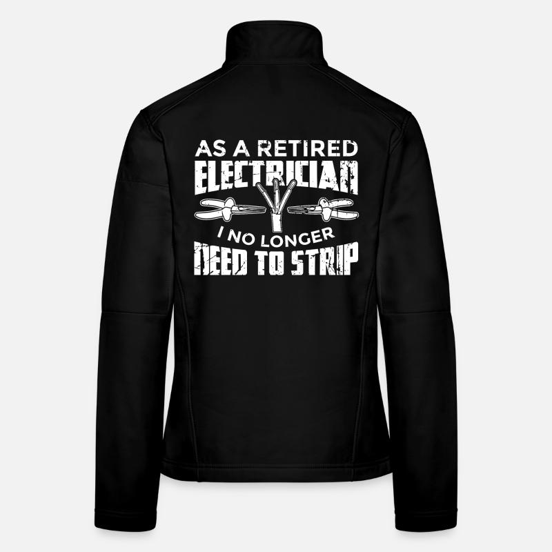 Pensionierter Elektriker Frauen Softshelljacke