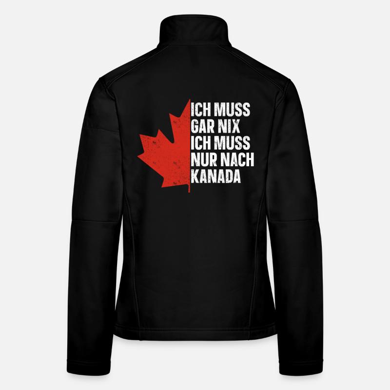 Kanada - Frauen Softshelljacke - Schwarz