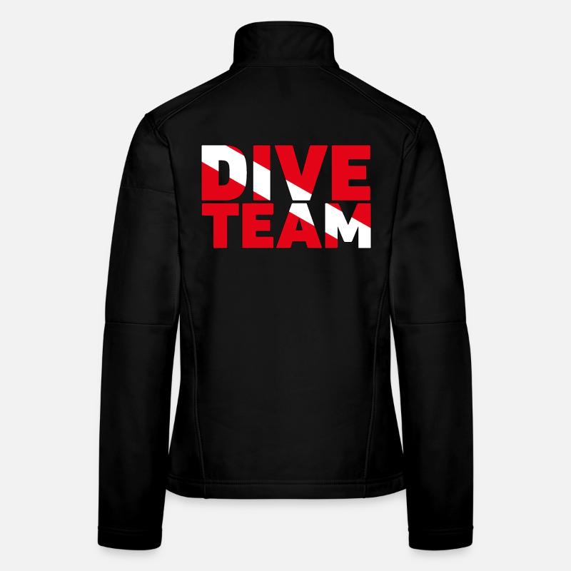 Équipe de plongée. Design parfait pour votre équipe de plongée. Veste en tissu softshell Femme