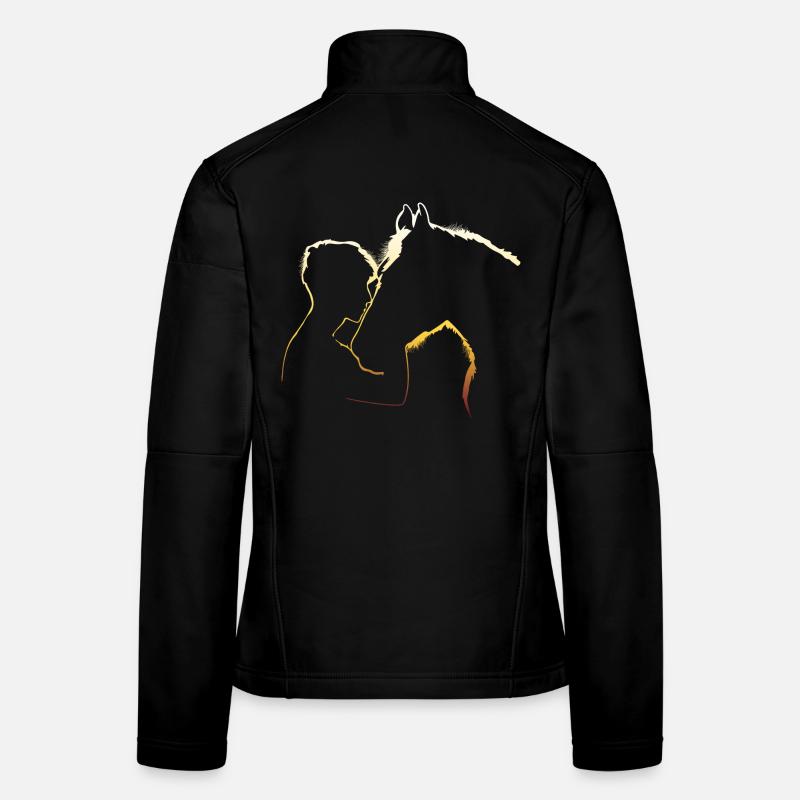 Horse Lover For Men - Women's Softshell Jacket - black