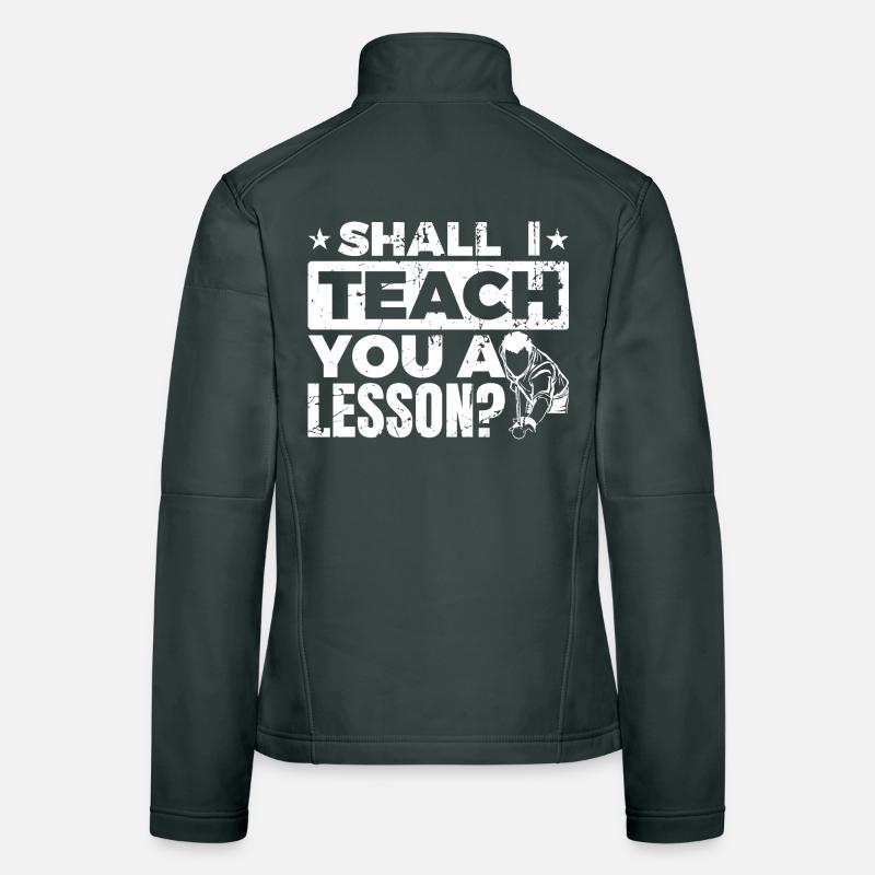 Leçon de billard Veste en tissu softshell Femme