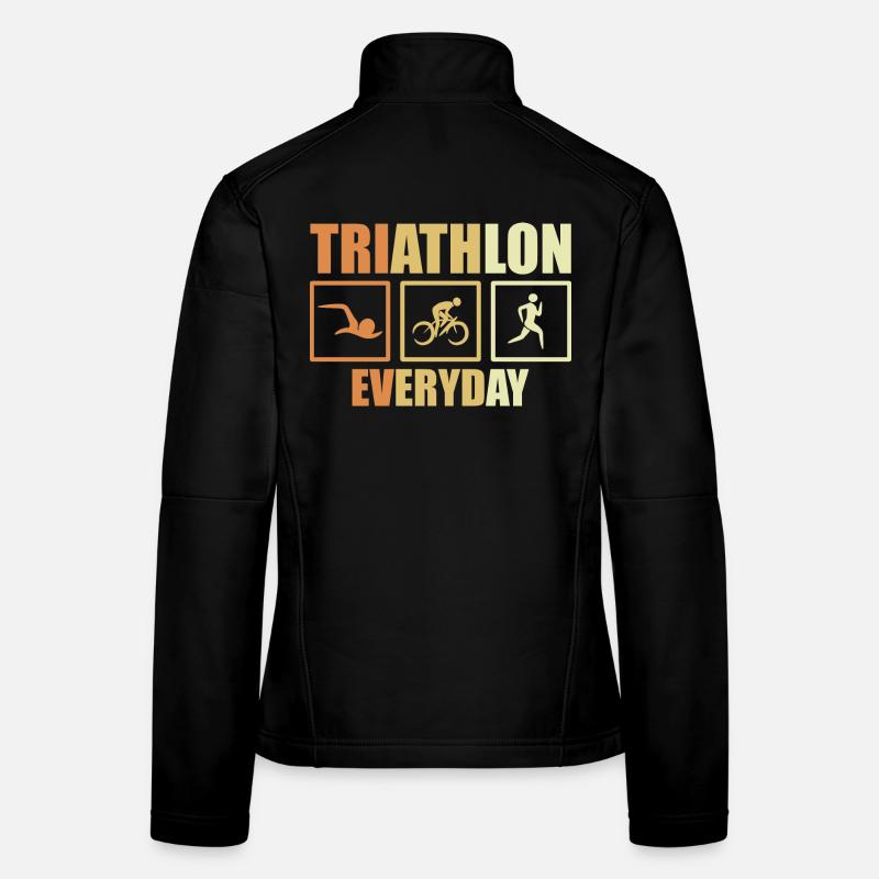 Fahrrad Triathlon Routine Frauen Softshelljacke