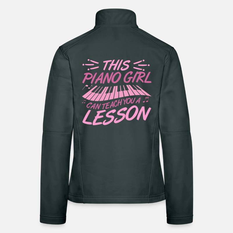Piano Mädchen Frauen Softshelljacke