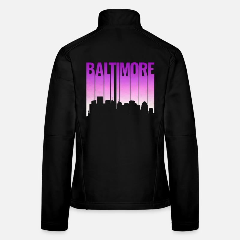 Pente de la ligne d’horizon de Baltimore Veste en tissu softshell Femme