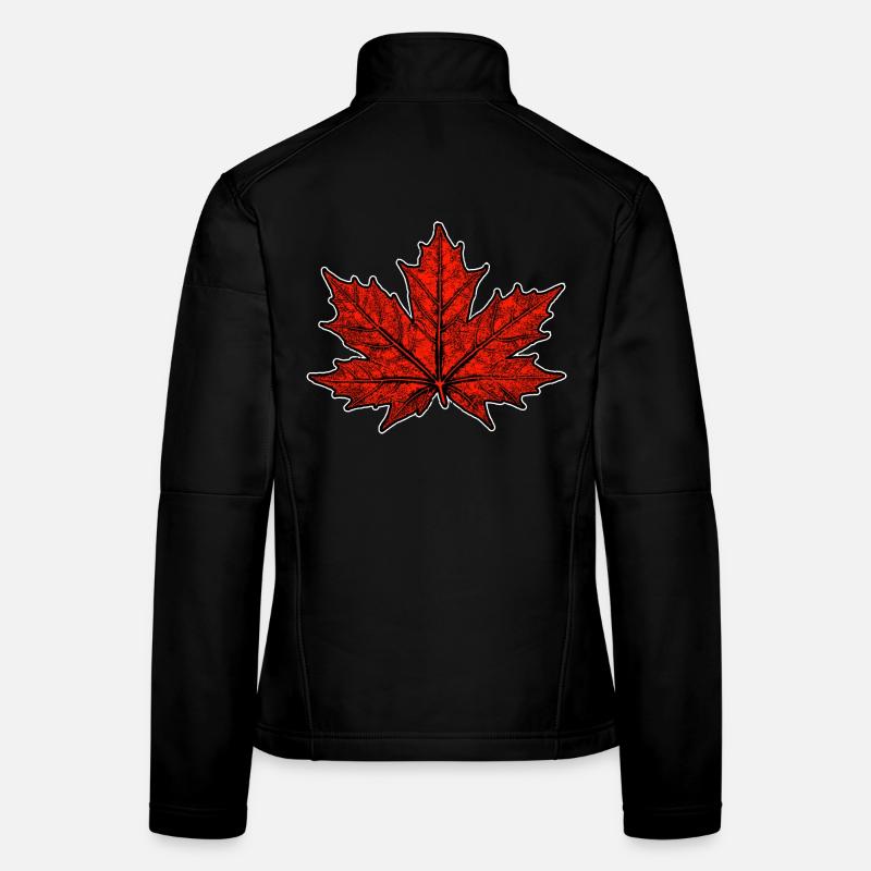 Érable / Feuille Veste en tissu softshell Femme