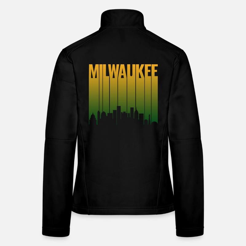 Milwaukee Skyline Gradient Frauen Softshelljacke