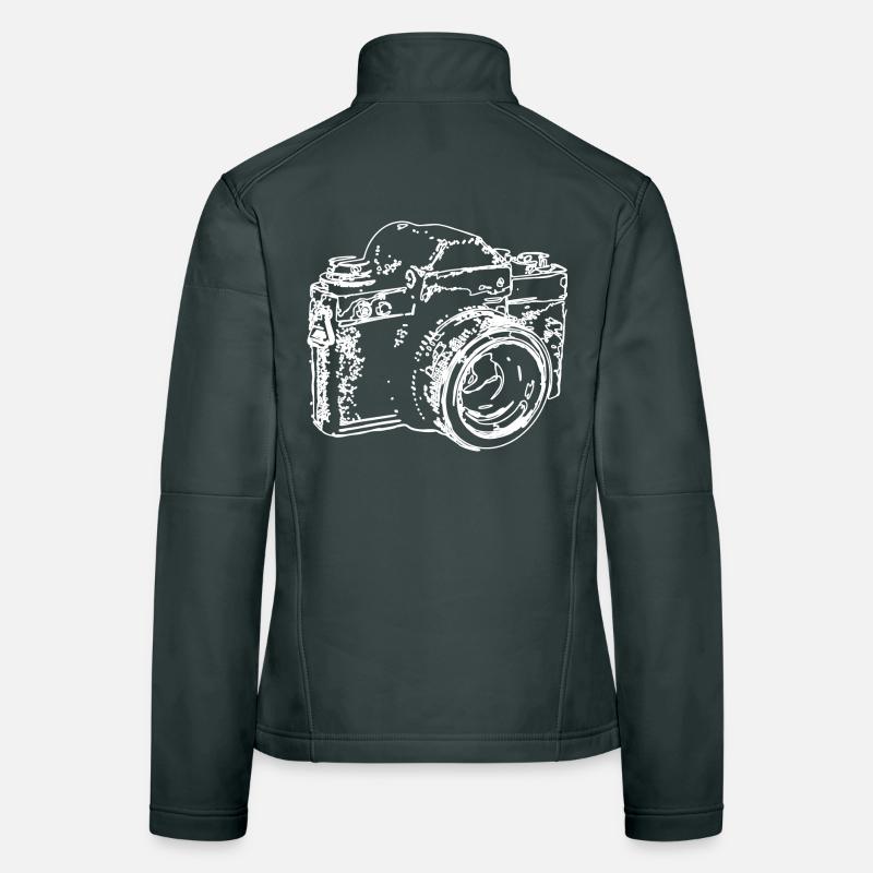 Classic Camera Sketch Women's Softshell Jacket