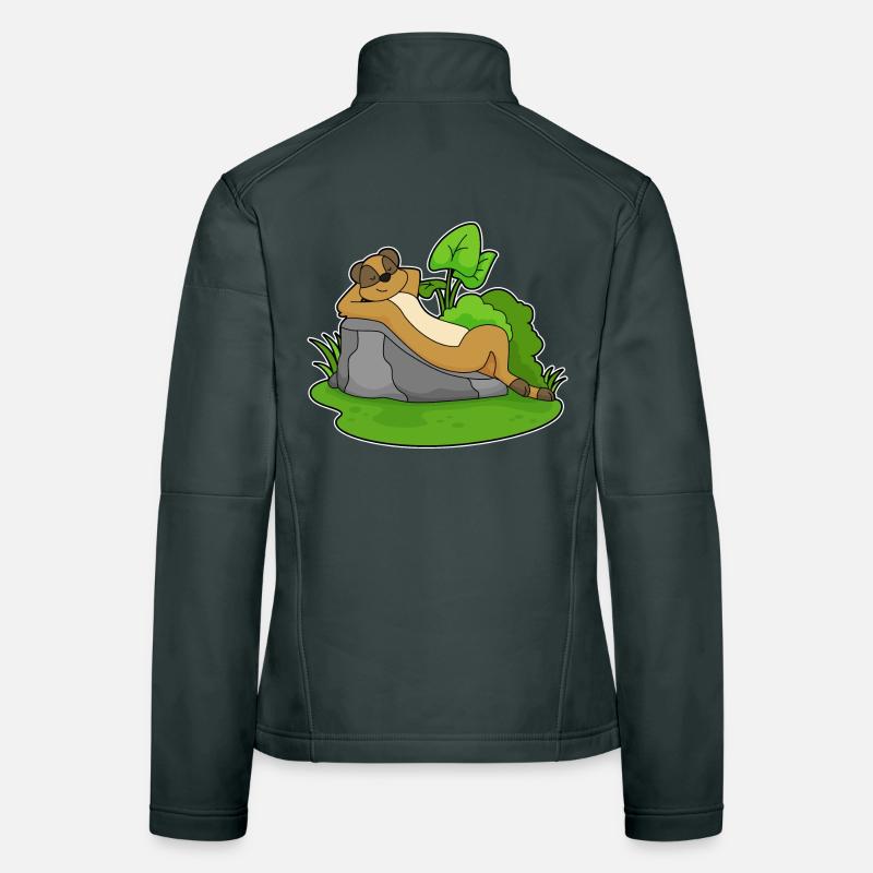 Relaxation de suricate Veste en tissu softshell Femme