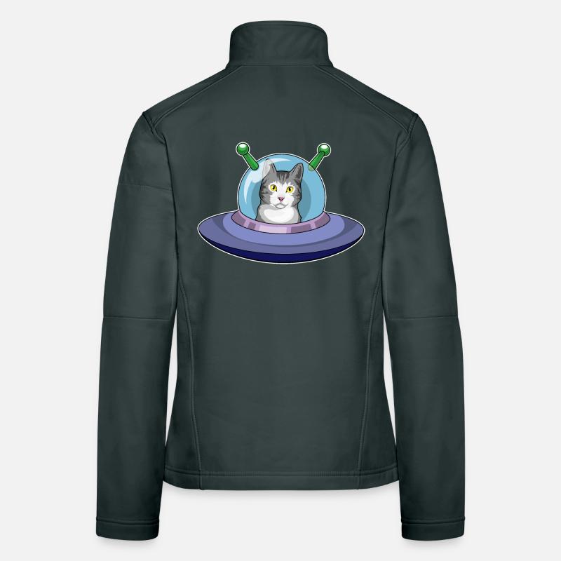 OVNI de chat Veste en tissu softshell Femme