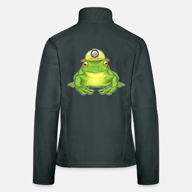 Frosch Bergbau Bergarbeiter Frauen Softshelljacke