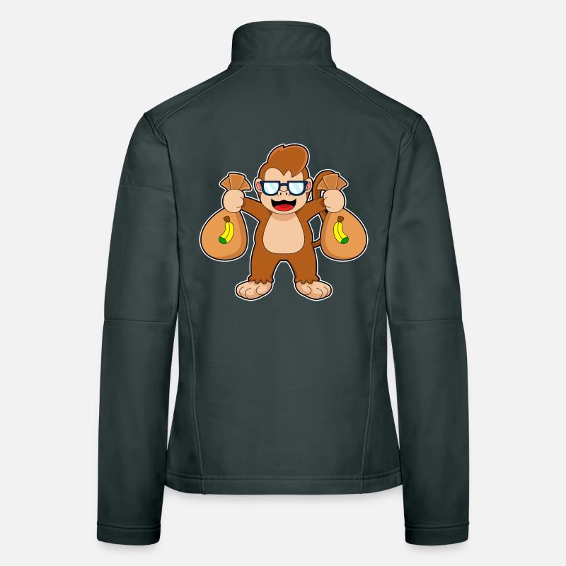 Affe Bandit Geldsack Frauen Softshelljacke