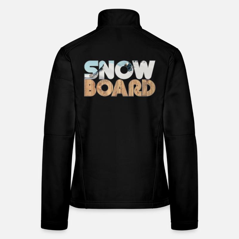 Snow and Board - Women's Softshell Jacket - black