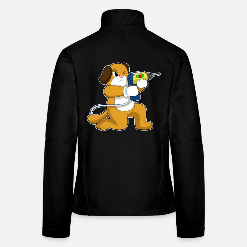 Dog Craftsman Drill Craft Women's Softshell Jacket