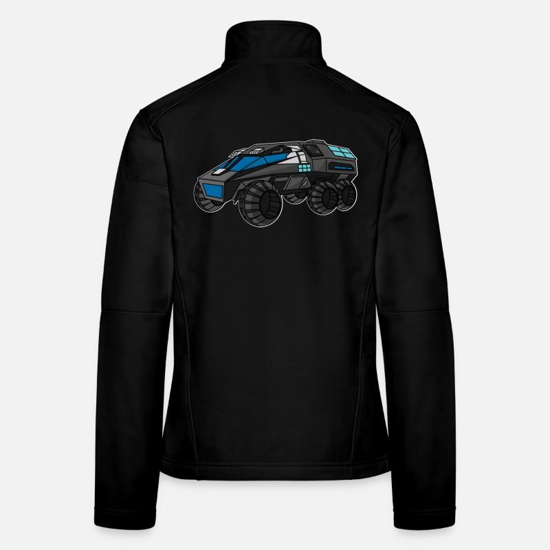 Mars Rover, Voiture spatiale, Voiture spatiale Veste en tissu softshell Femme