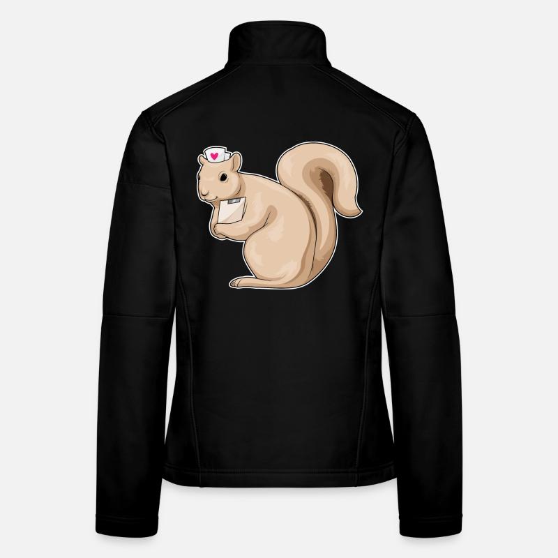 Eichhörnchen Krankenschwester Herz Frauen Softshelljacke