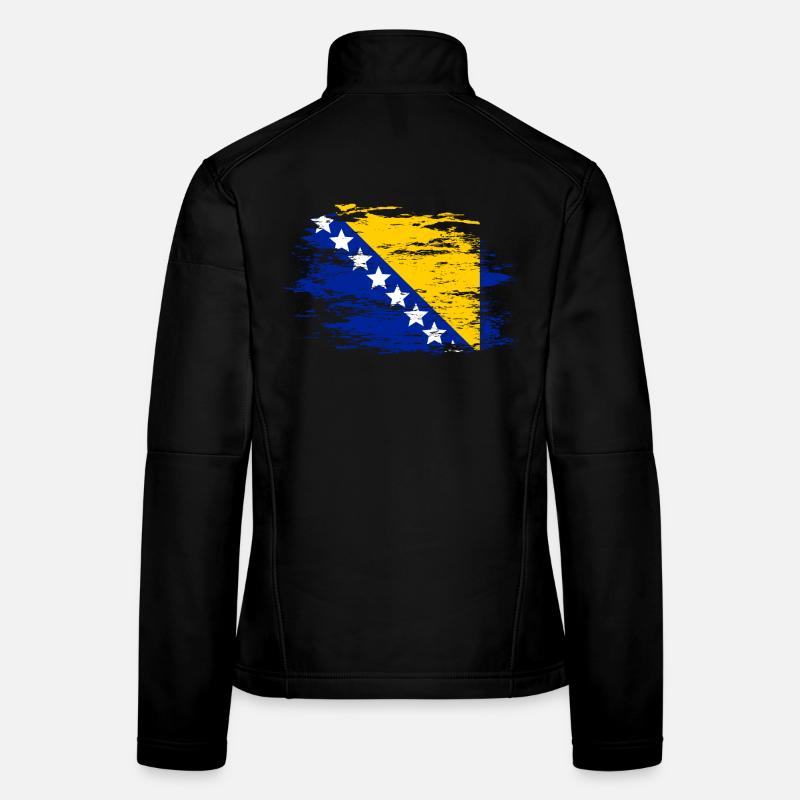 Bosnia flag used Women's Softshell Jacket