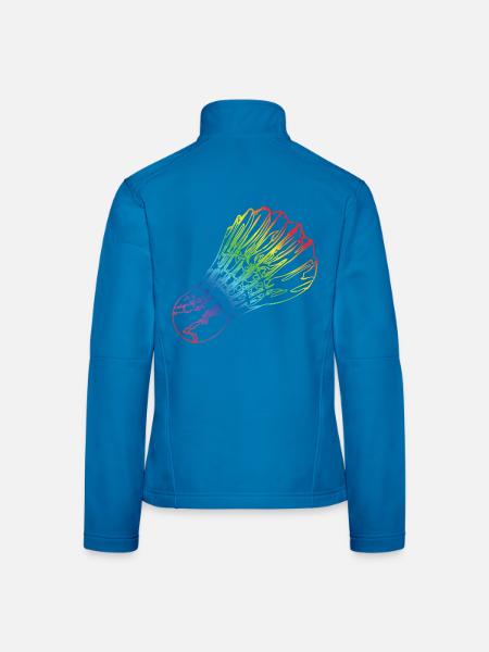 Federball - Frauen Softshelljacke - Schwarz - Hinten