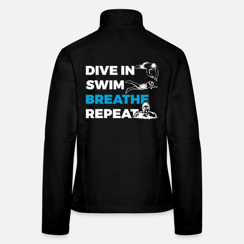 Plongée Natation Respiration Répétitive Veste en tissu softshell Femme