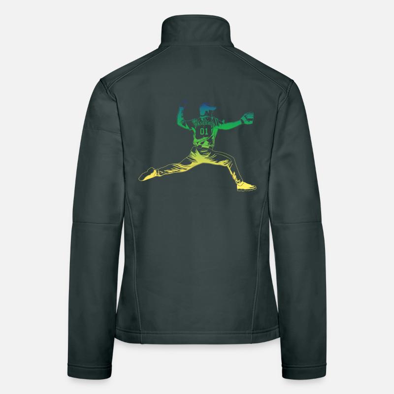 Lanceur de baseball Veste en tissu softshell Femme