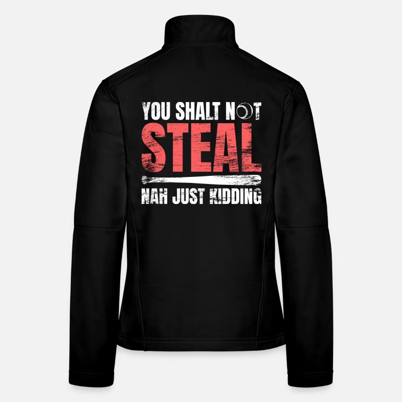Baseballspieler Witz Frauen Softshelljacke