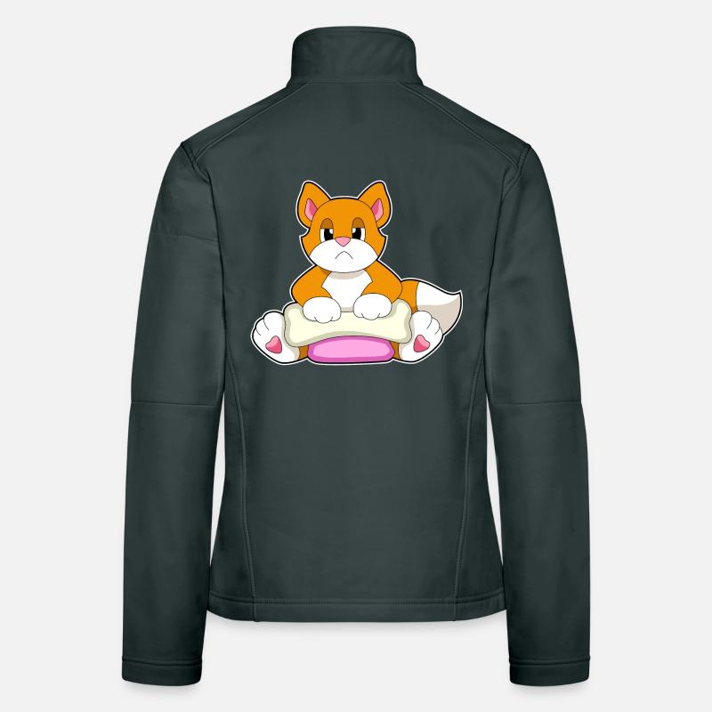 Os de chat Veste en tissu softshell Femme