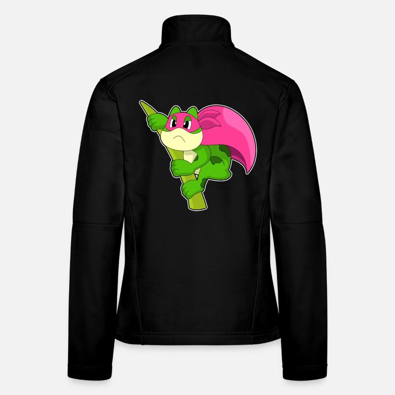 Cape de Super-héros Grenouille Veste en tissu softshell Femme