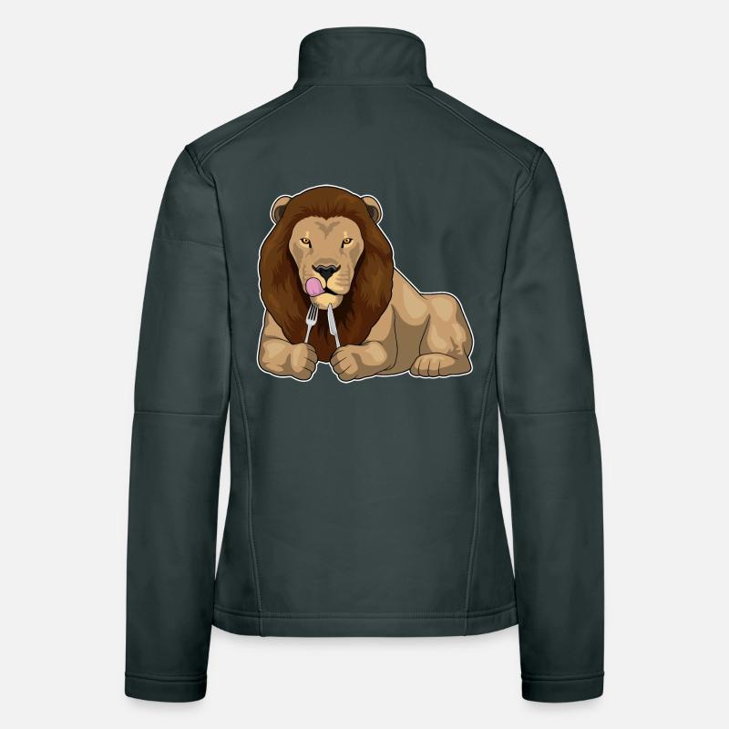 Löwe Besteck Kochen Küche Frauen Softshelljacke