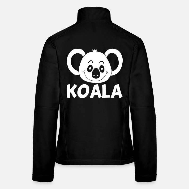 Weißer Koala Frauen Softshelljacke
