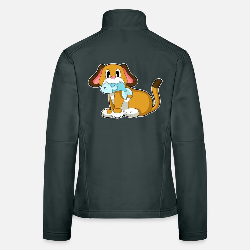 Poisson-chien Veste en tissu softshell Femme