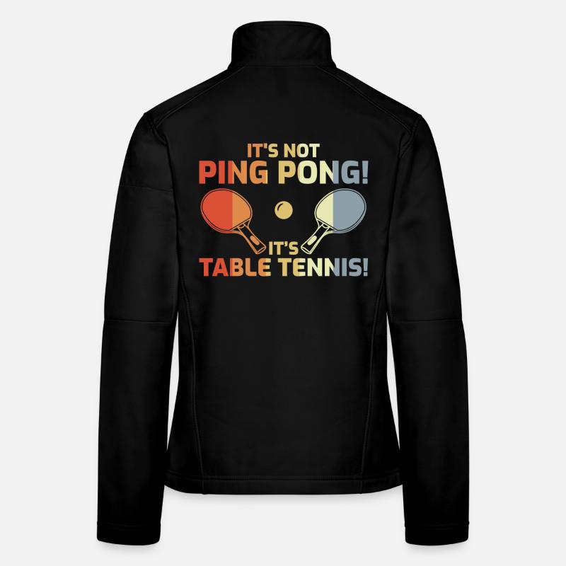 It's Not Ping Pong Frauen Softshelljacke
